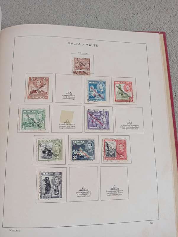 MALTA AND GIBRALTAR ON ALBUM PAGES SEE BELOW