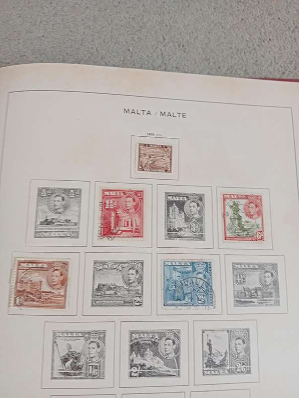 MALTA AND GIBRALTAR ON ALBUM PAGES SEE BELOW