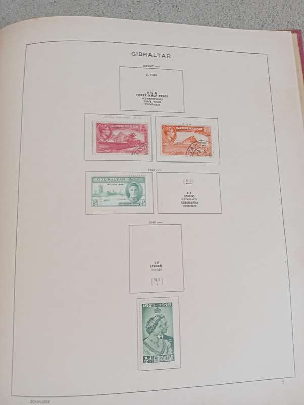 MALTA AND GIBRALTAR ON ALBUM PAGES SEE BELOW