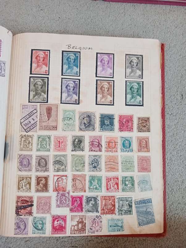 VALUABLE WORLD COLLECTION-ALL 1860-1950`S MANY PAGES NOT NEARLY ALL SHOWN!!!