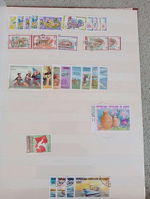 AFRICA-FRENCH COLONIES-USEFUL LOT ON STOCK BOOK PAGES-SEE BELOW