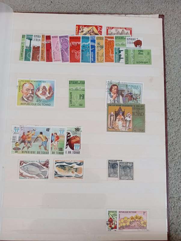 AFRICA-FRENCH COLONIES-USEFUL LOT ON STOCK BOOK PAGES-SEE BELOW
