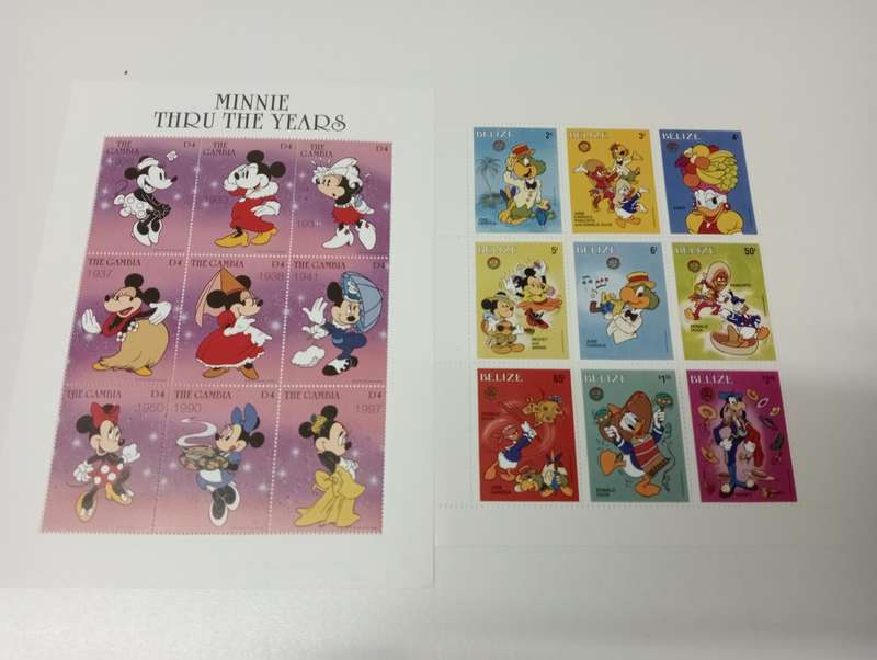 SCARCE LARGE DISNEY SHEETS ALL POST OFFICE FRESH !!! SEE MORE IN OTHER LOTS