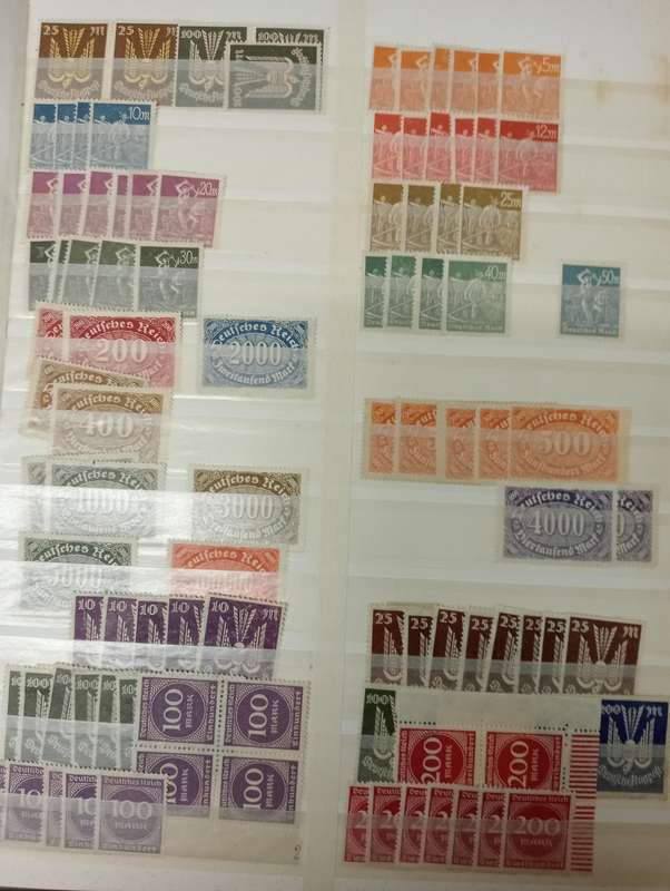 4 LOVELY PAGES OF MINT/UMM REICH-MUST SEE BELOW