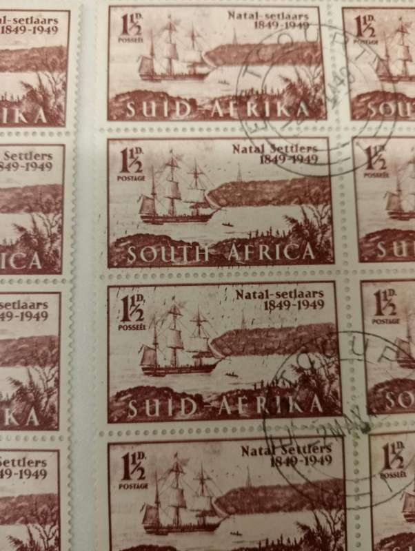 UNION MANY BLOCKS PANES AND MORE STUNNING PRINTERS INK ERROR AS SEEN BELOW-SHEET NO`S ARROWS ETC