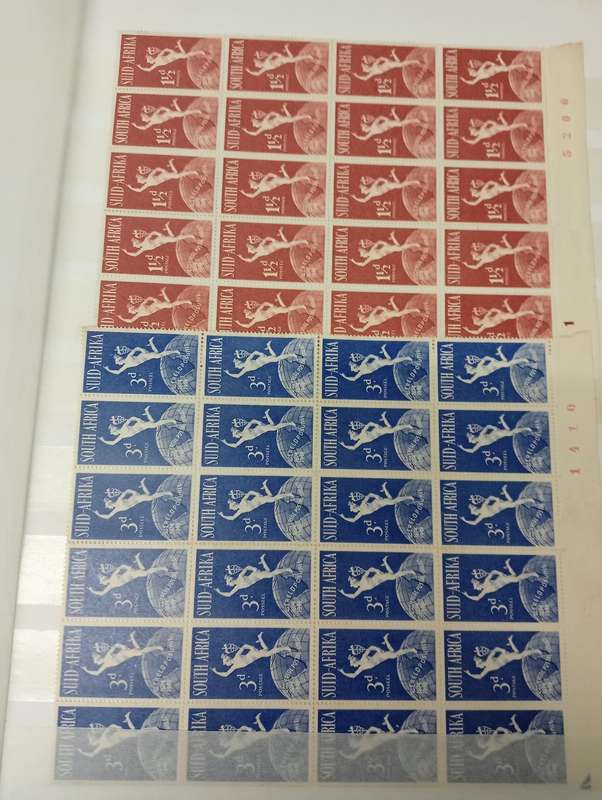 UNION MANY BLOCKS PANES AND MORE STUNNING PRINTERS INK ERROR AS SEEN BELOW-SHEET NO`S ARROWS ETC
