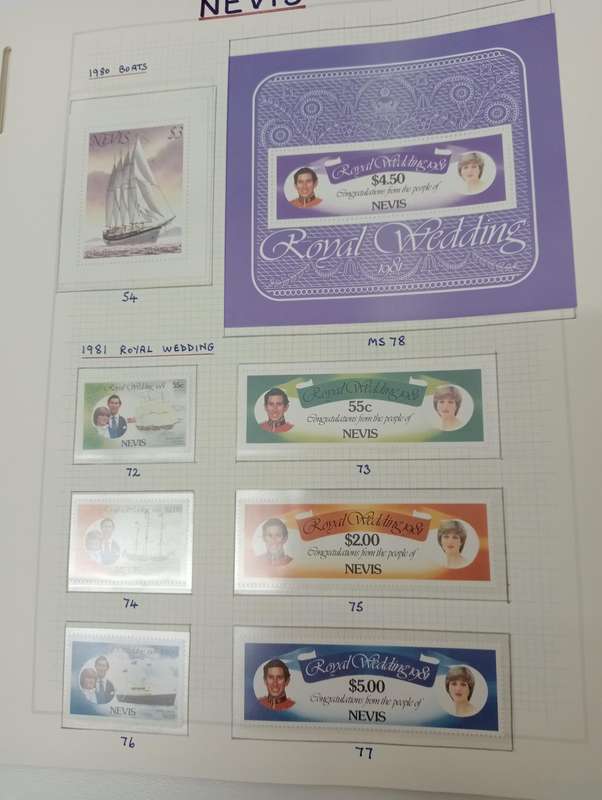 NEVIS-beautiful collection of umm sets see 9 FULL pages below in mounts for protection