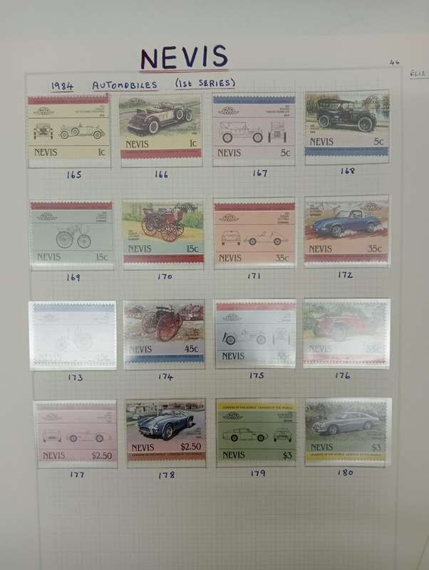 NEVIS-beautiful collection of umm sets see 9 FULL pages below in mounts for protection