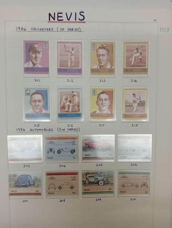 NEVIS-beautiful collection of umm sets see 9 FULL pages below in mounts for protection
