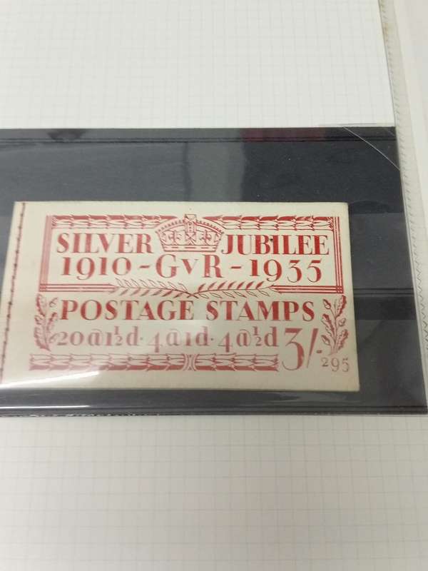 1935 Silver Jubilee Sets Card Booklet and Big Blocks