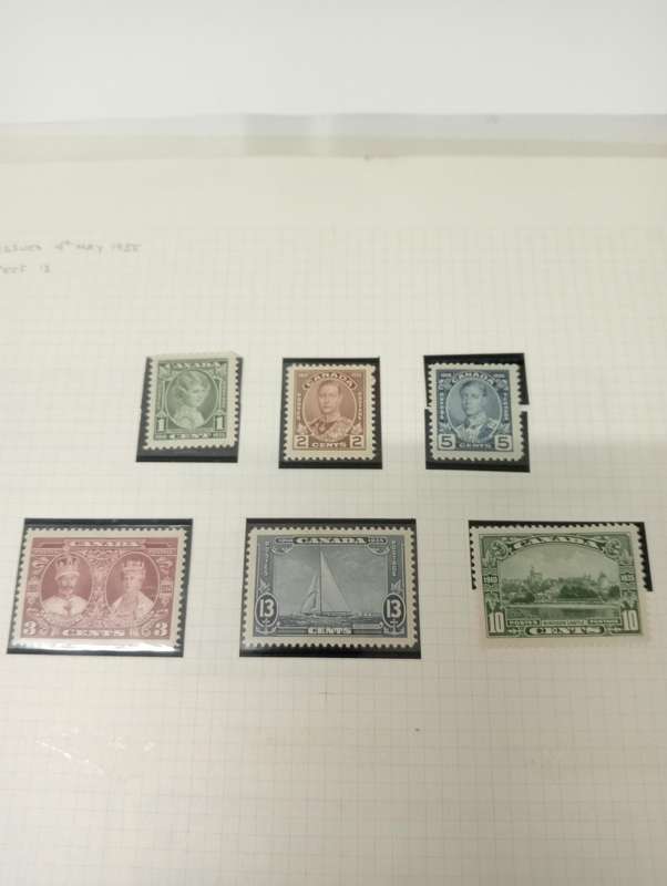 1935 Silver Jubilee Sets Card Booklet and Big Blocks