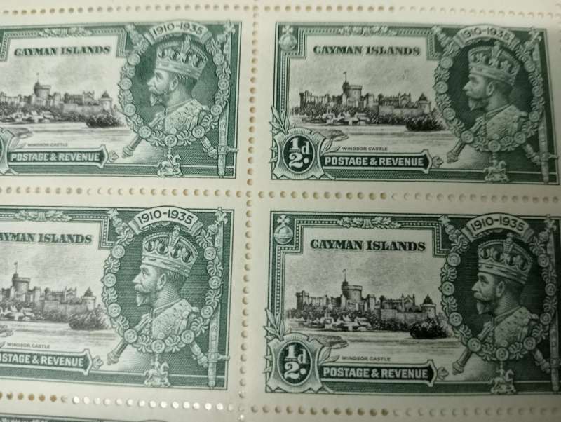 1935 Silver Jubilee Sets Card Booklet and Big Blocks