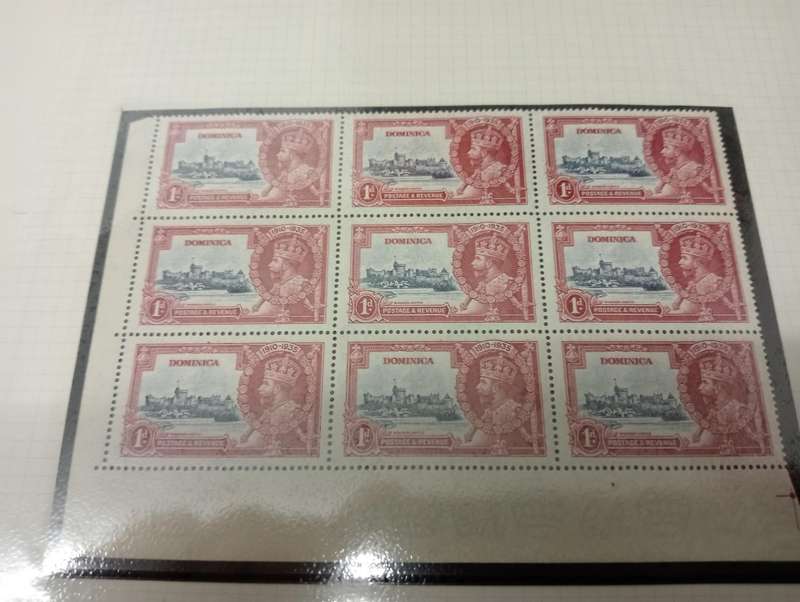 1935 Silver Jubilee Sets Card Booklet and Big Blocks