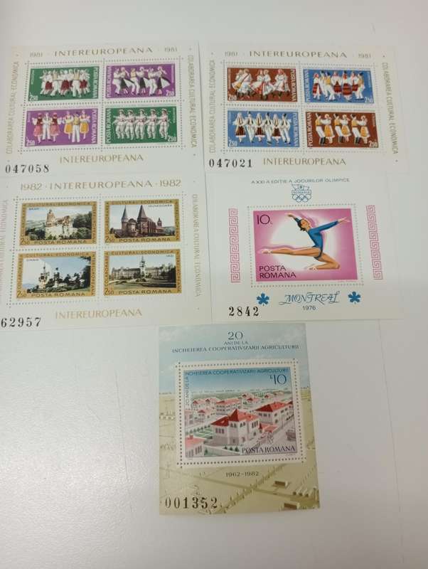 ROMANIA-superb umm mini sheets  R480.00