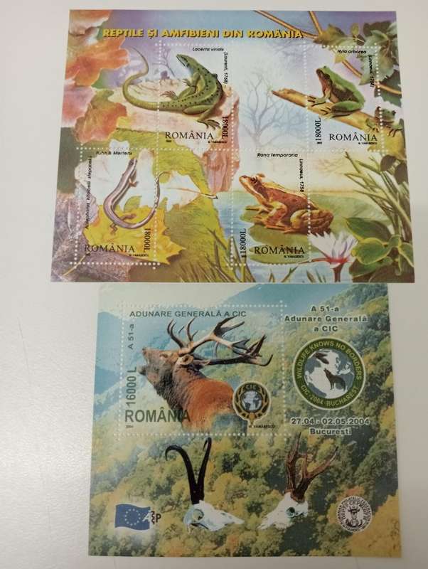 ROMANIA-superb umm mini sheets  R480.00