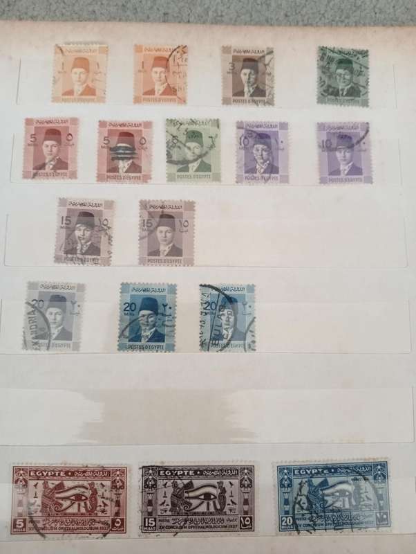 EGYPT-scarce stock book with many useful sets and singles-must see below