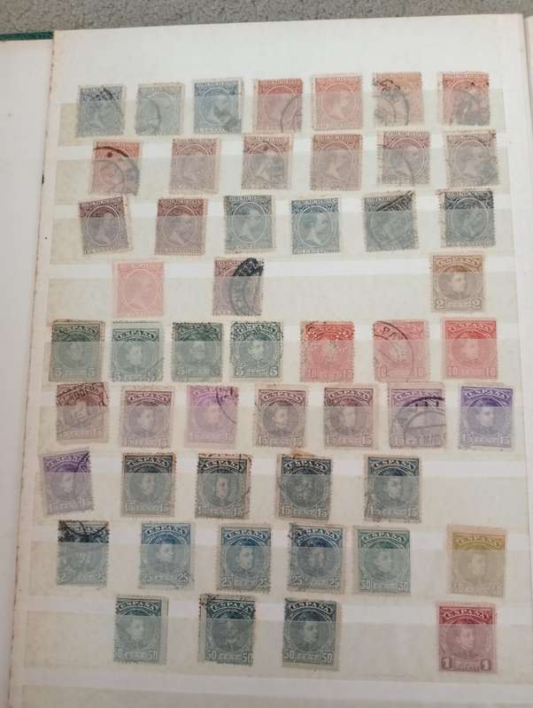 SPAIN-A HUGE full stock book filled with earlies to modern-1000`s MUST see below