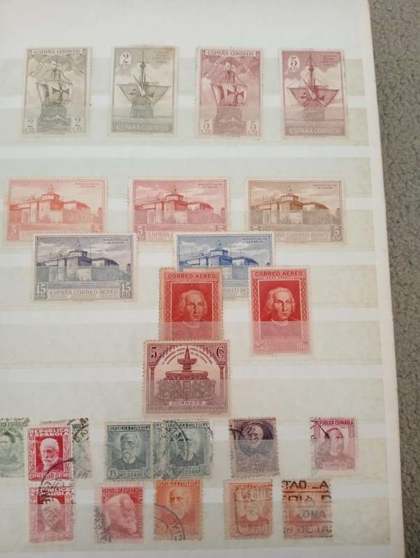 SPAIN-A HUGE full stock book filled with earlies to modern-1000`s MUST see below