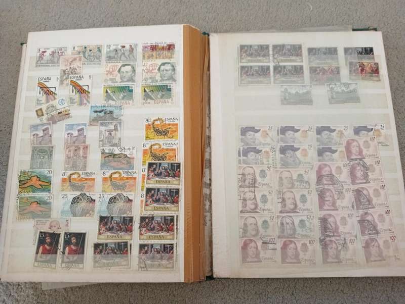 SPAIN-A HUGE full stock book filled with earlies to modern-1000`s MUST see below