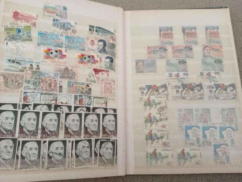 SPAIN-A HUGE full stock book filled with earlies to modern-1000`s MUST see below