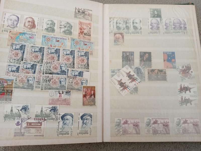 SPAIN-A HUGE full stock book filled with earlies to modern-1000`s MUST see below