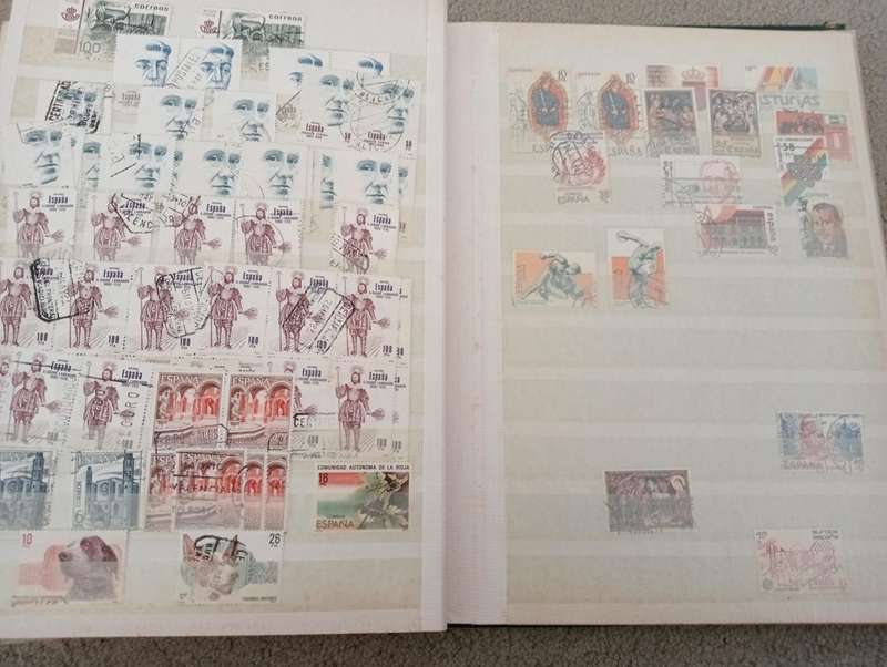 SPAIN-A HUGE full stock book filled with earlies to modern-1000`s MUST see below