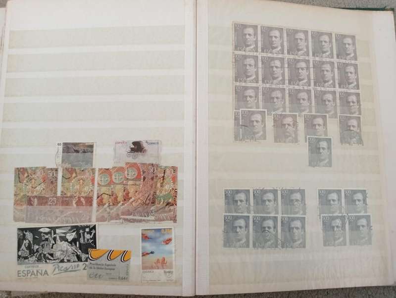 SPAIN-A HUGE full stock book filled with earlies to modern-1000`s MUST see below