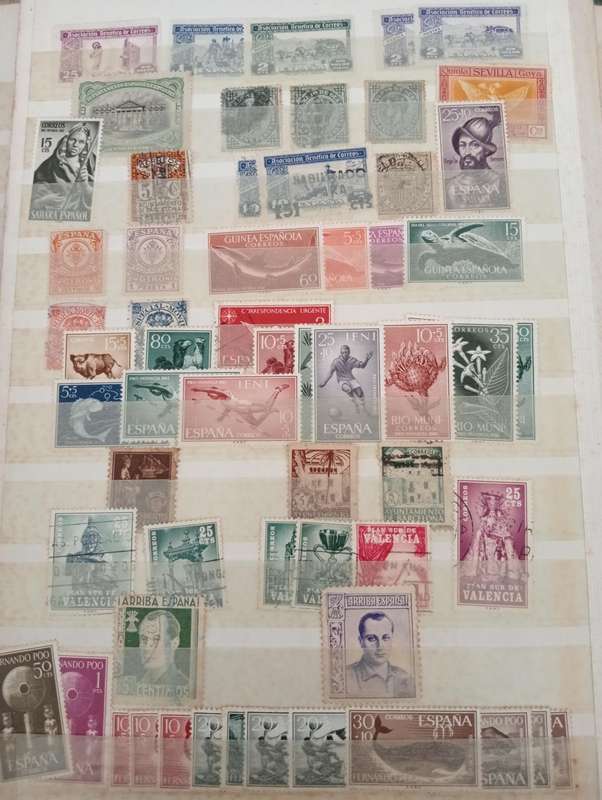 SPAIN-A HUGE full stock book filled with earlies to modern-1000`s MUST see below