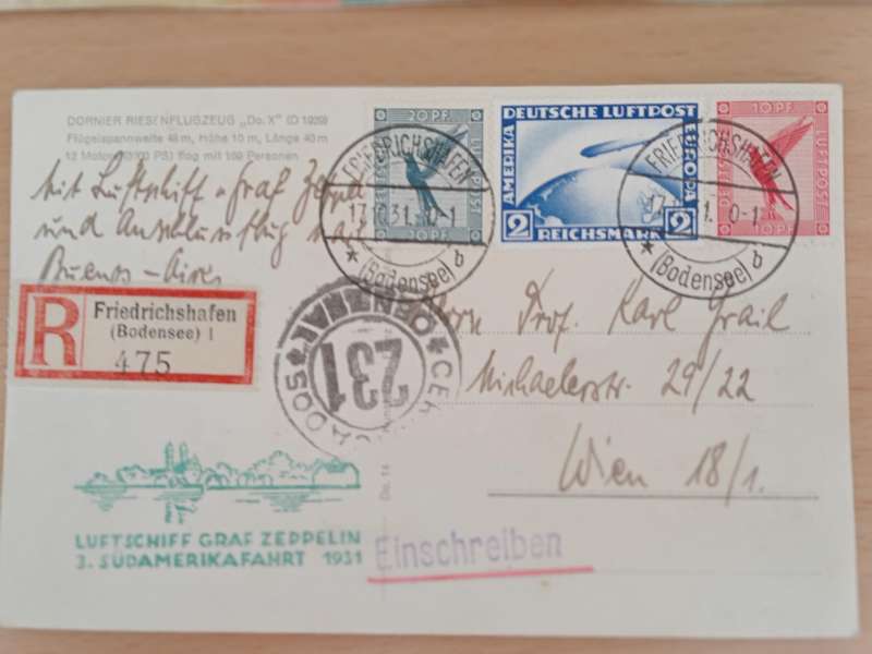 SCARCE " ZEPPELIN" cards and covers -SEE THE OTHER IN THIS AUCTION TODAY !!!!