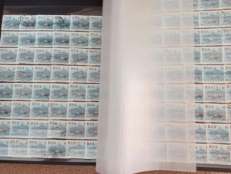 RSA-LARGE CLEAN STOCK BOOK WITH RESEARCH ON cancells and more.. NOT NEARLY all shown.