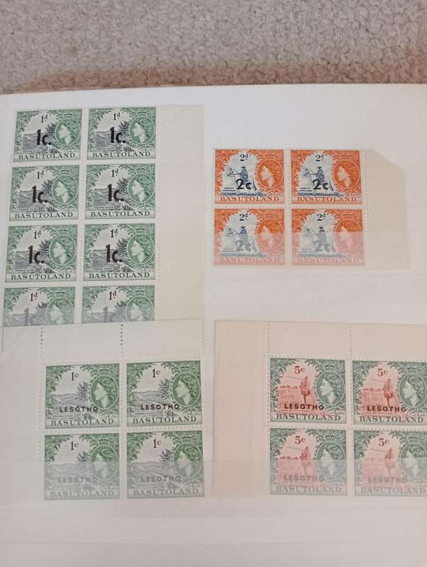 BASUTOLAND-KGV-QEII MASSIVE COLLECTION worth R1000.00`s-MUST SEE BELOW UMM + USED