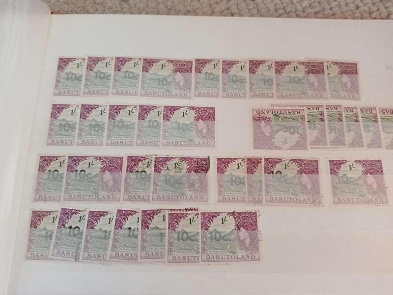 BASUTOLAND-KGV-QEII MASSIVE COLLECTION worth R1000.00`s-MUST SEE BELOW UMM + USED
