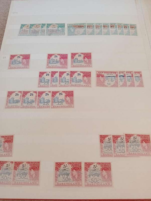 BASUTOLAND-KGV-QEII MASSIVE COLLECTION worth R1000.00`s-MUST SEE BELOW UMM + USED