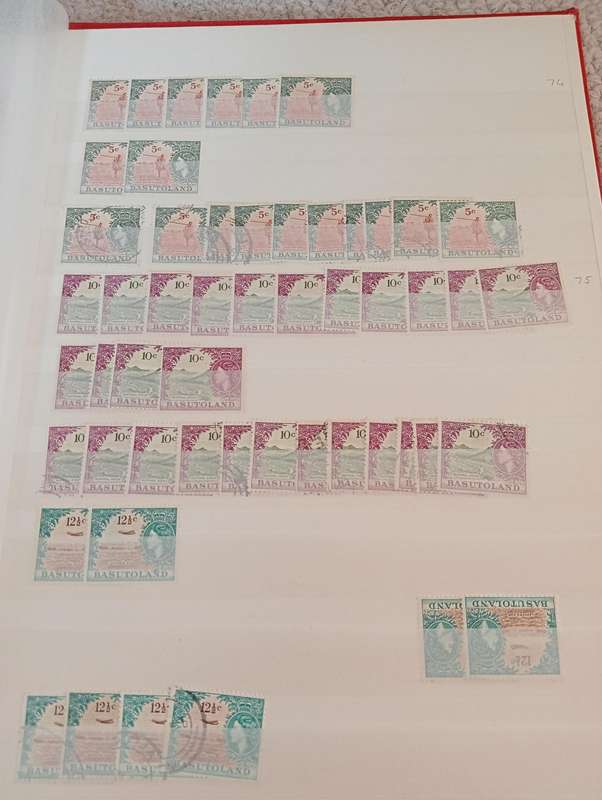 BASUTOLAND-KGV-QEII MASSIVE COLLECTION worth R1000.00`s-MUST SEE BELOW UMM + USED