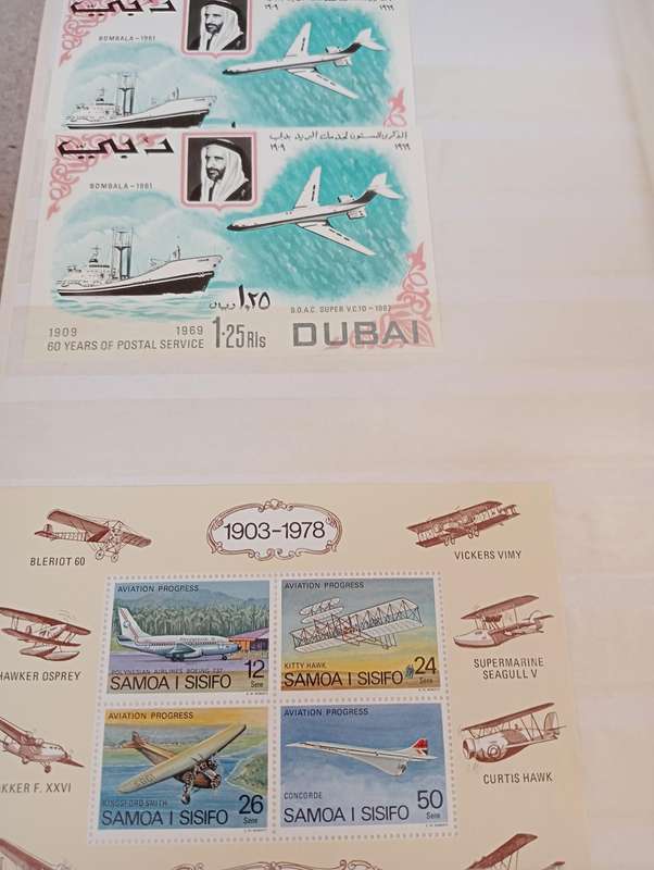 RSA- FULL SHEETS + LOVELY THEMATICS PLANES ETC MINI SHEETS-SEE BELOW many pages