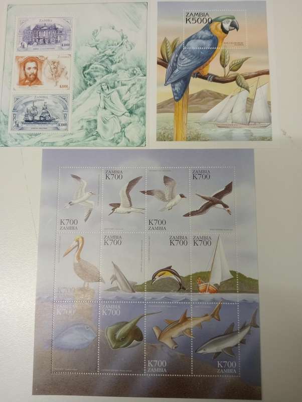 Many Good M/Sheets - Many Birds, Ships Some High Catalogue