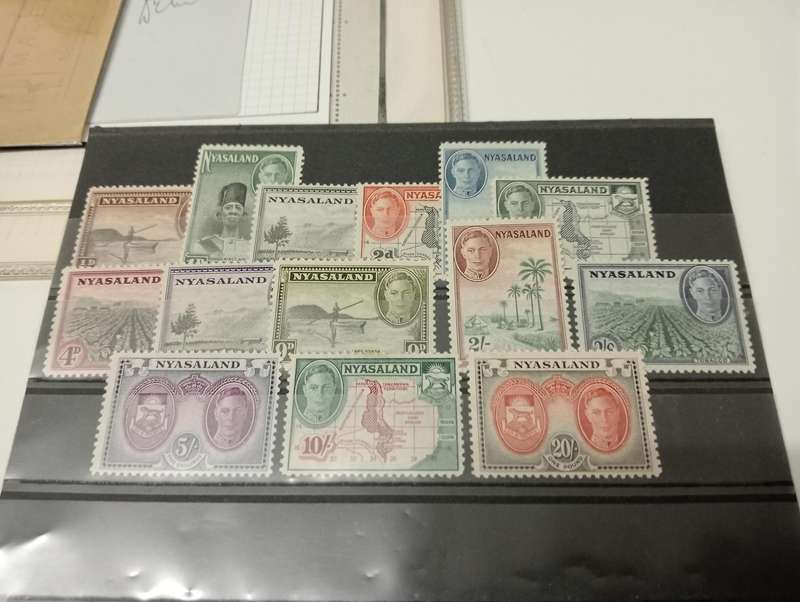 NYASALAND KGVI set TOP VALUE and many others umm 10/ toned perf    R2160.00