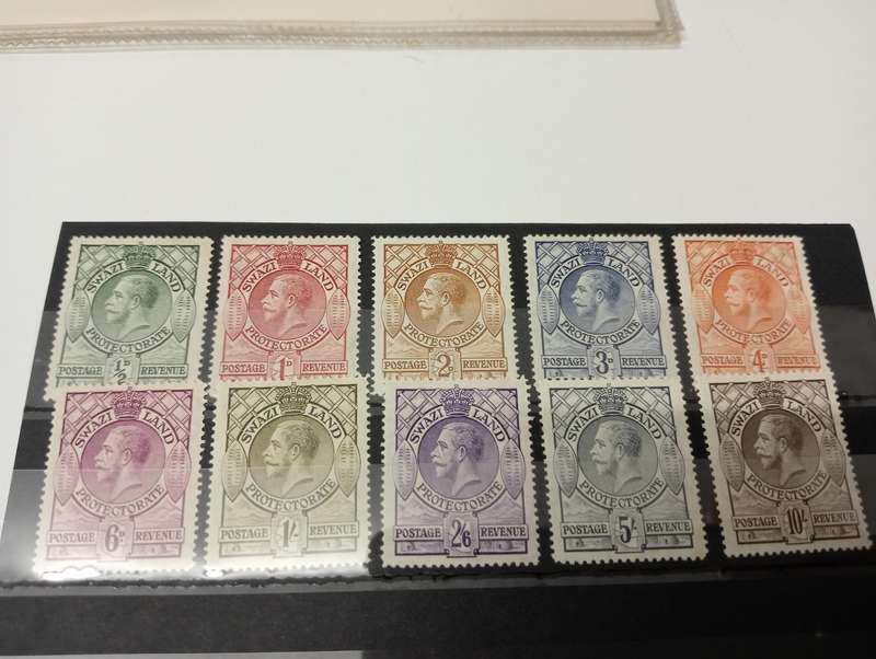 SWAZILAND-KGV set umm SCARCE  as such !!!