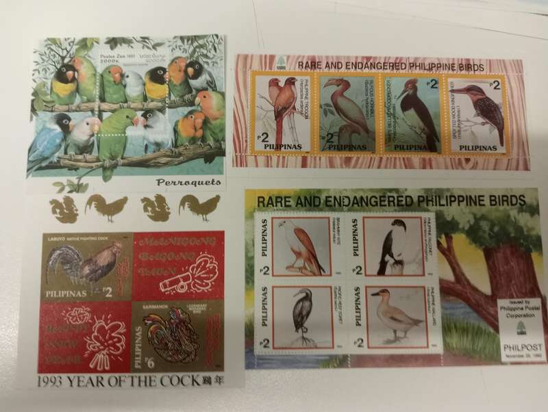 BIRDS-SCARCE MINI SHEETS AND FULL SHEETS-must see below !! all umm