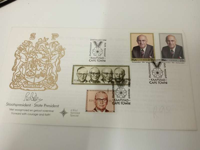 RSA-SCARCE COVER-varieties extra stamps on OFFICIAL cover