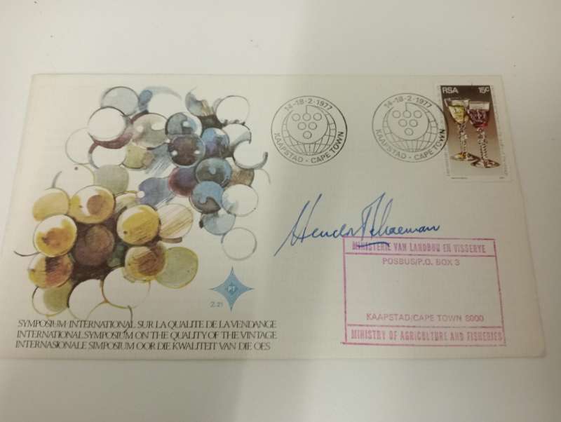 RSA-SCARCE COVER-signed by minister OFFICIAL cover