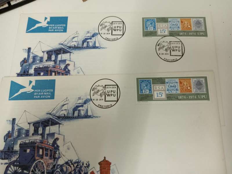 RSA-SCARCE COVER-flaw on PILLARBOX + missing date stamp with normal, OFFICIAL covers