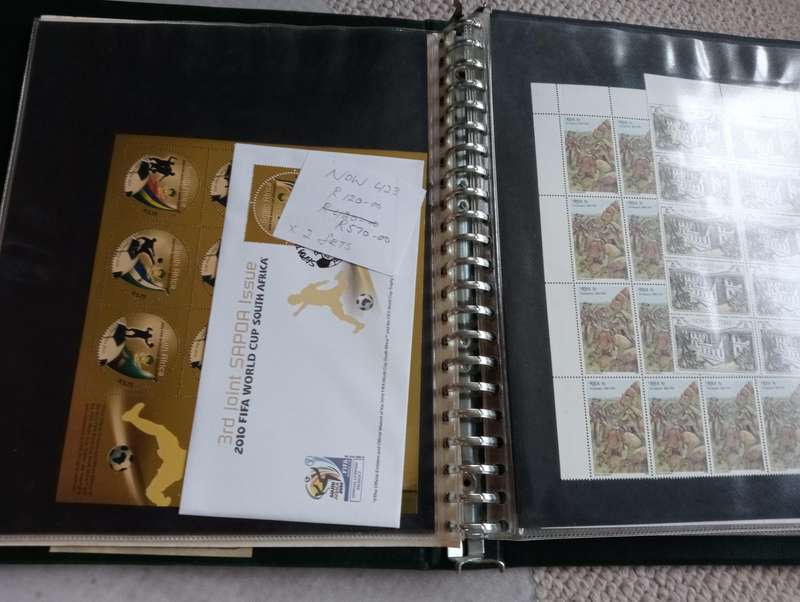 RSA-VERY SCARCE MODERN fdc mini sheets and BETTER items like REGISTERED MAIL FULL SET FDC