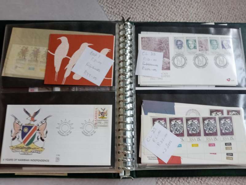RSA-VERY SCARCE MODERN fdc mini sheets and BETTER items like REGISTERED MAIL FULL SET FDC