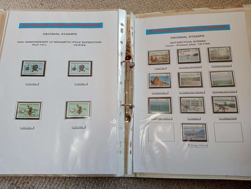 BEAUTIFUL COLLECTION AUST.TERR. plus AUSTRALIAN set many many pages.NOT NEARLY ALL SHOWN