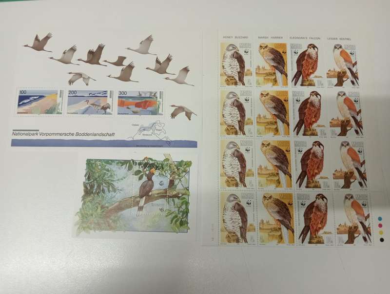 BIRDS STUNNING MANY  MINI SHEETS