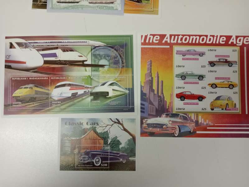 TRAINS,CARS etc   STUNNING MANY  MINI SHEETS ALL umm