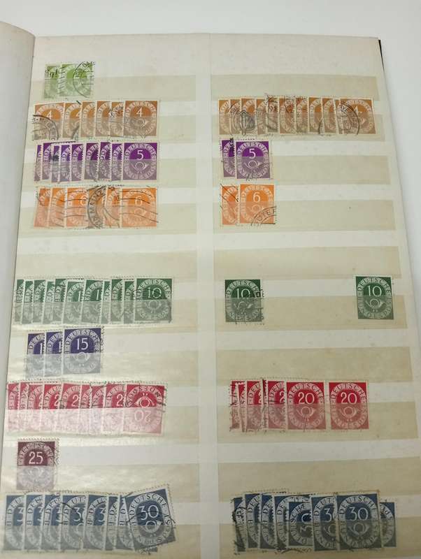 STOCK BOOK WITH huge cat value " POSTHORN SETS " and many more complete definitives.