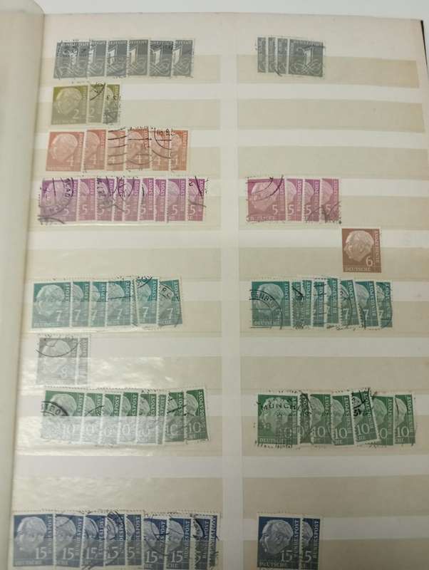 STOCK BOOK WITH huge cat value " POSTHORN SETS " and many more complete definitives.
