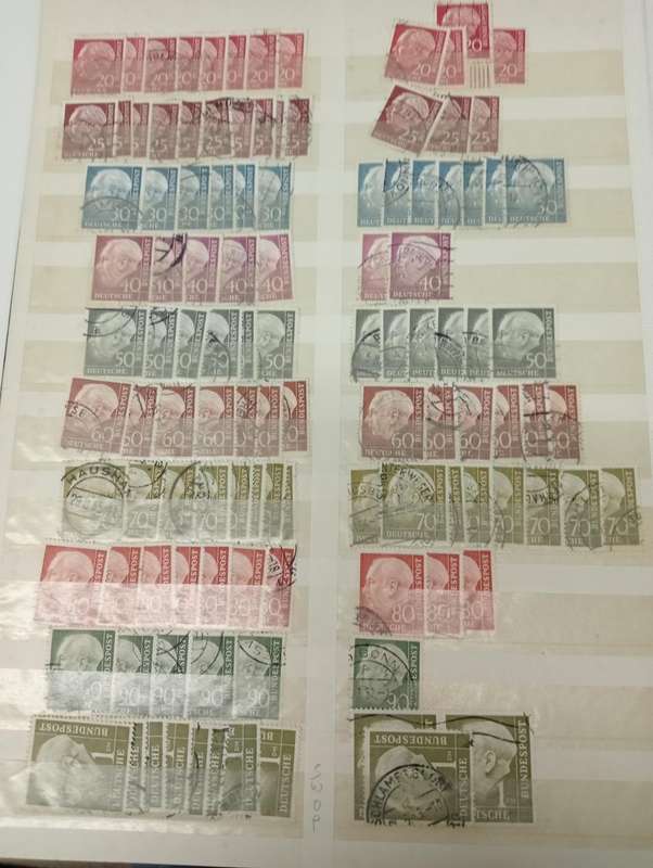 STOCK BOOK WITH huge cat value " POSTHORN SETS " and many more complete definitives.